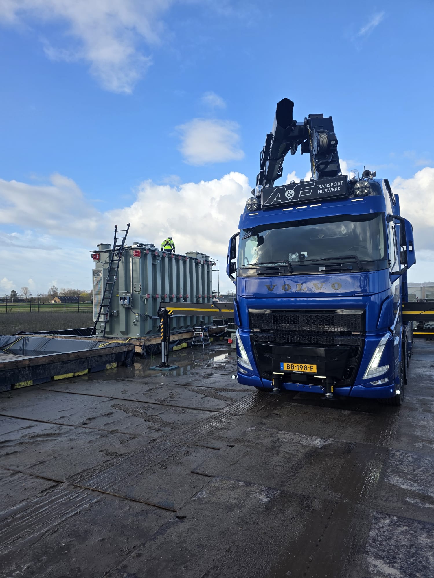 A&F Transport voert specialistisch industrieel hijswerk uit